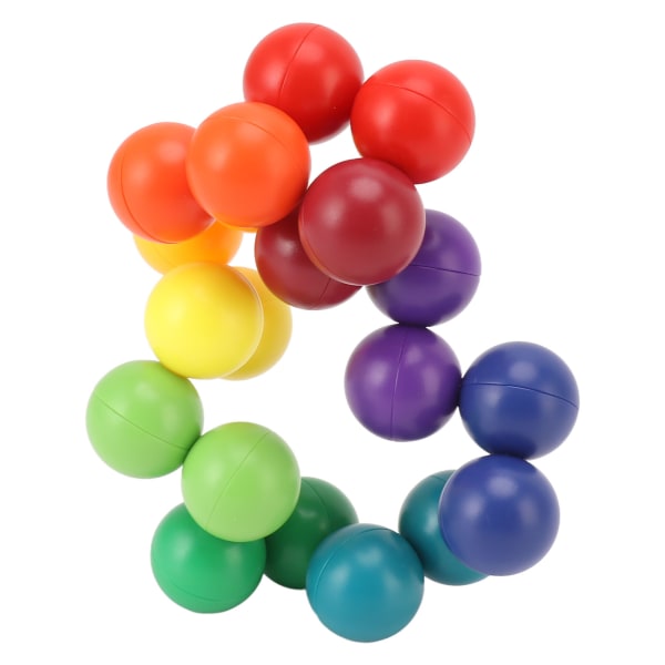 Fidget 3D Puzzle Ball Endless Twisted Stress Relief Pedagogisk Lys Farge Intelligens Utvikling Puzzle Ball Leke