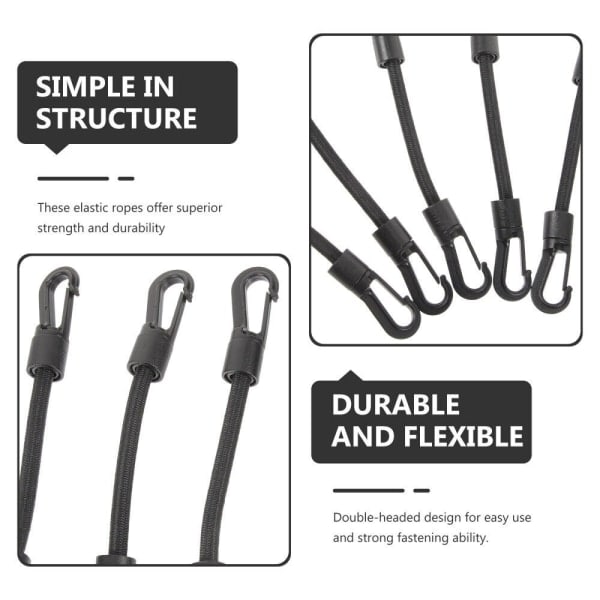 5 st Elastiska Repkrokar Dubbelhuvudkrokar 5Pcs