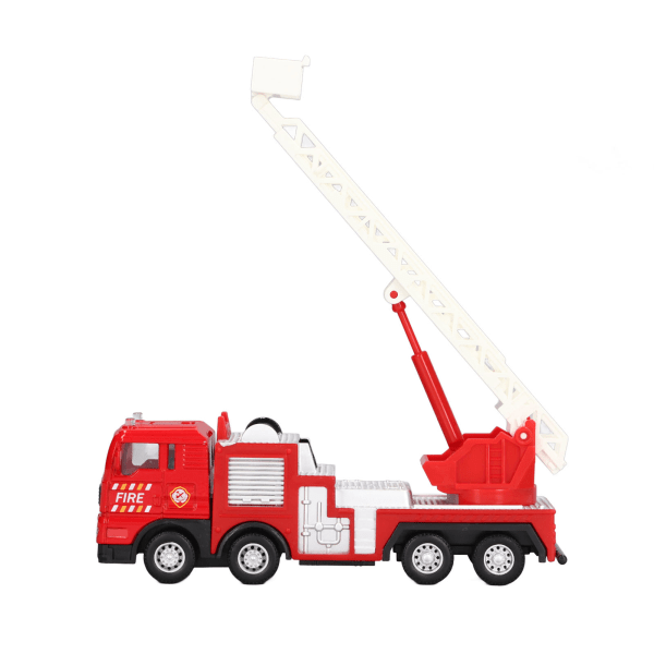 1:55 Scale Fire Trucks Children Simulated Alloy Fire Engine Vehicle Toy Decoration Birthday Gift Fire Ladder Truck