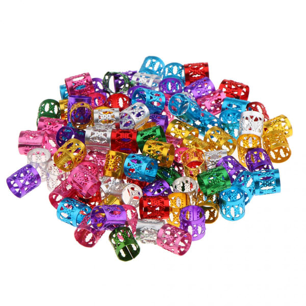 150 stk Hårperler Flette Dreadlocks Hårforlengelser Dekorasjon Smykker Ring/Armbånd/Halskjede - Håndverksverktøy - 1x1cm