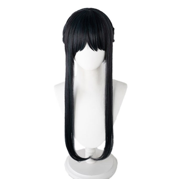 Anime SPY×FAMILY Yor Forger Lang Sort Cosplay Paryk Hår Rulle Pl Sort One Size Black One Size