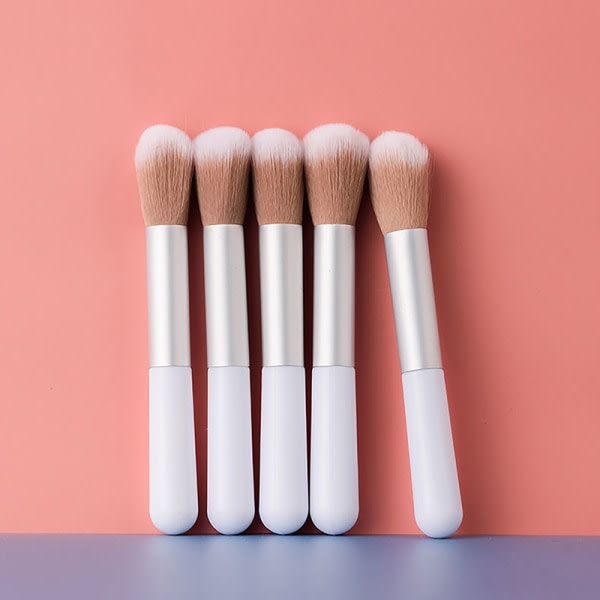 Professionell Powder Face Blush Brush Foundation -sivellin Large Mak White yksikokoinen White onesize