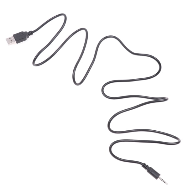 USB-oplader Power-kabel til Synchros E40BT/E50BT-hovedtelefoner Sort Black