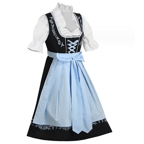 Oktoberfest Broderade Klänningar för Kvinnor i Münchenstil 2XL