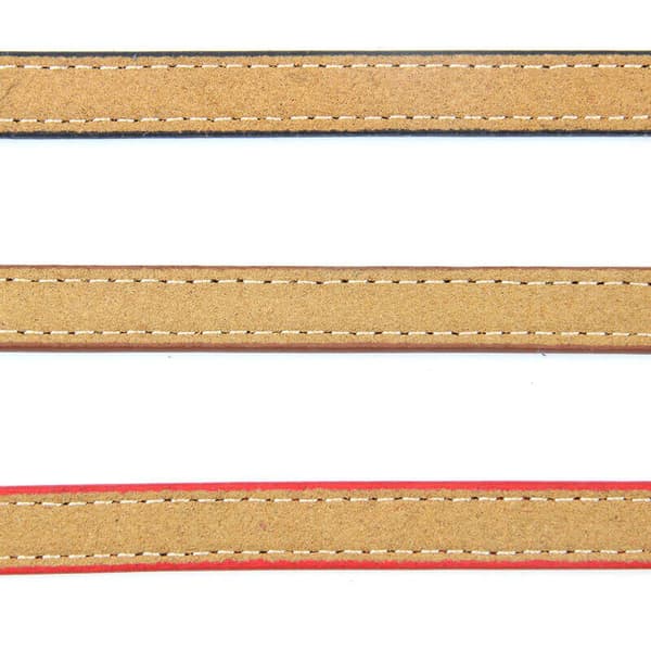 Læderhalsbånd til katte og hvalpe, justerbart 20cm-27cm cm-brun