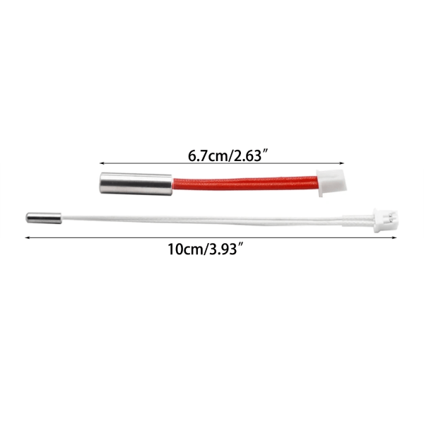 10 stk varmepatroner til Neptune 4 pro Hotend 24V 50W XH2.54 termistor