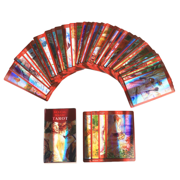 Seksuaalinen taika Tarot-korttipeli Korttipeli Tarot-perhejuhlapelilauta Monivärinen yksi koko Multicolor one size