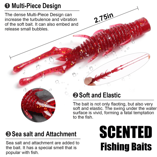 20 kpl Ned Rig Jig Heads Kit Kalastusvieheet