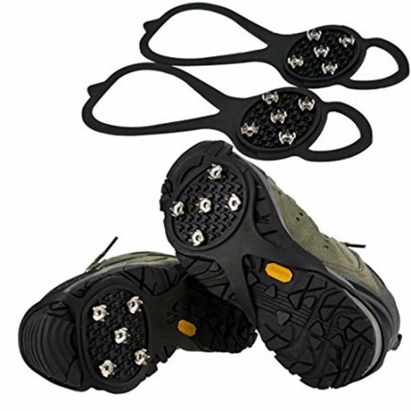 Udendørs Sport Kalebasformet 8 Fem-Tandet Anti-Slip Isbrodder Udendørs Anti-Slip Dæk Snesko Enkle 5-Tandet Isbrodder (Rød M-Kode)