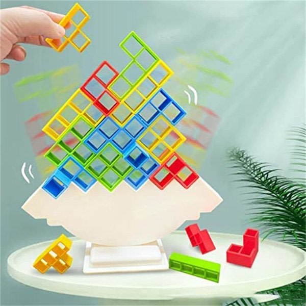Tetra Tower Balanseringsspel, Tetris Stressavlastande Spel 48 st