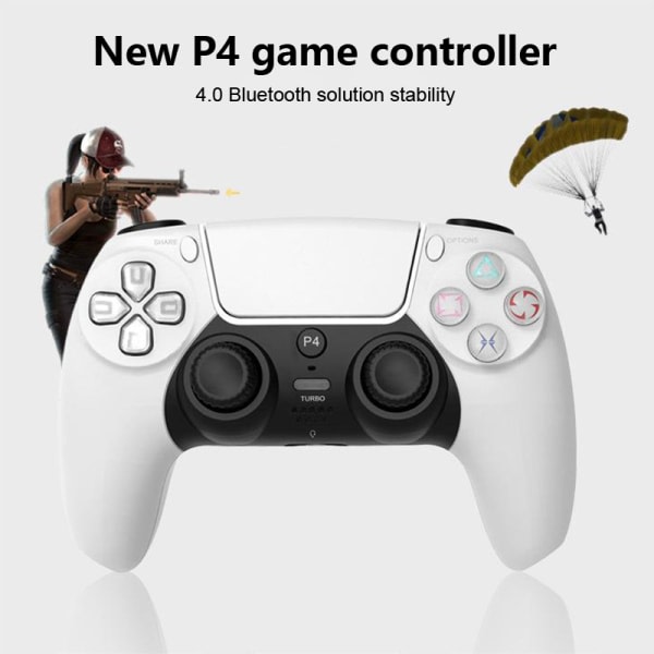 P49 Wireless Gamepad Bluetooth-kompatibel för PS4 Controller Fi svart