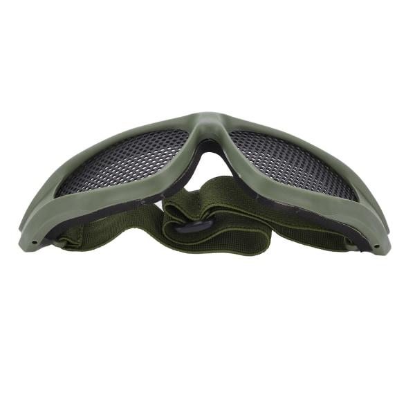 Mesh Slagtålig Hög seghet Andningsbara skyddsglasögon för skjutspel Utomhusridning Military Green