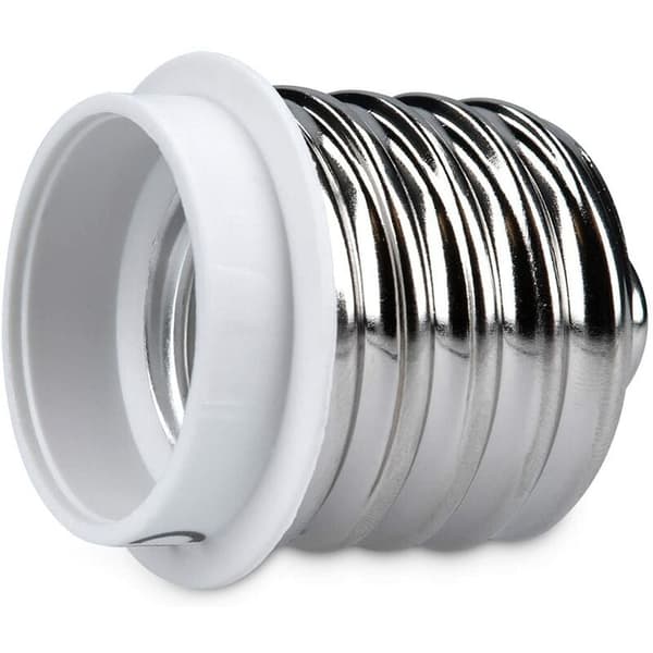 4x Sokkeladapter - E40 til E27 Sokkelkonverter - E27 Base Lampeholderadapter for LED Halogenpære