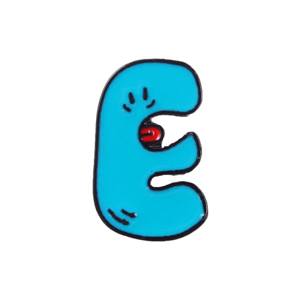 Damkläder Accessoarer Engelska alfabetet Ögonform Emalj färg E one size color E one size
