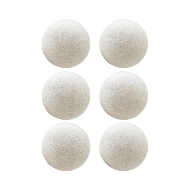 Återanvändbar Ull Torktumlare Ball Helm Naturlig Tvätt Pactical Clean 6 ST 7cm
