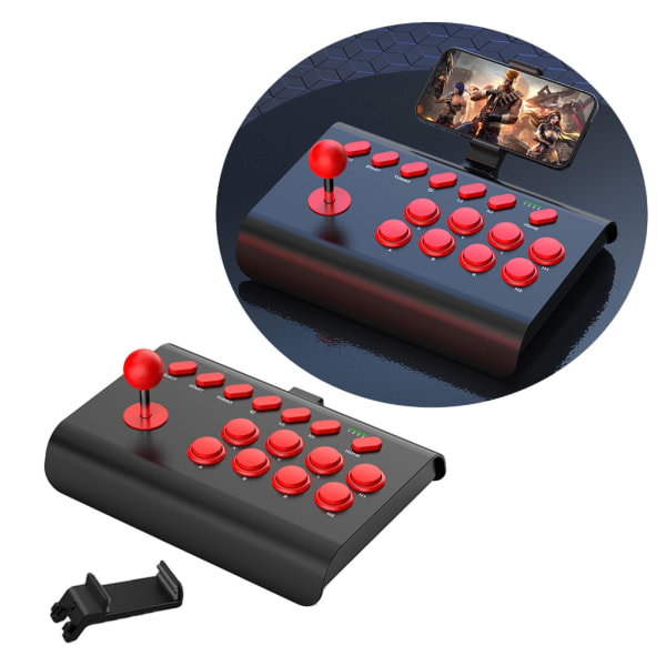 Game Joystick Rocker Fighting Controller for Switches PC Game Controller Board Joystick Control Device Black