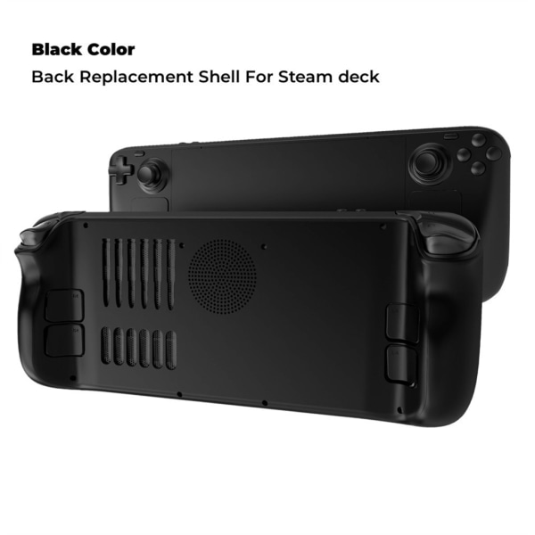 Bagside Cover Case til Steam-Deck Spilkonsol med Foldbar Støttefod Gamepad Varmeafledning Hus Sort - A