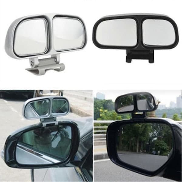 Adjustable Wide Angle Car Rearview Mirror Blind Spot Auxiliary Side Mirror Silver Silver Right Silver Right silver Right