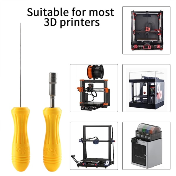 3D-tulostustyökalusarja 3D-tulostustarvikkeet NoClogger 3D-tulostustyökalun poisto MK3S/Ender3/VORON 3D-tulostimelle