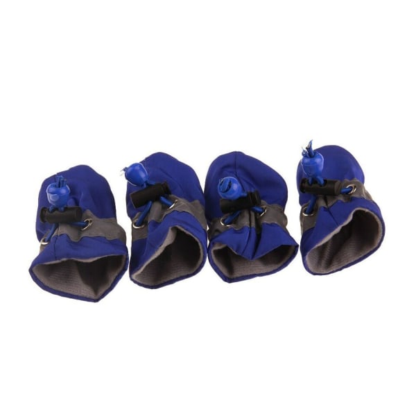 Vedenpitävät lemmikkikoiran kengät, liukuesteelliset saappaat, lämpimät koiranpennun sukat, tossut, kengät blue No 4