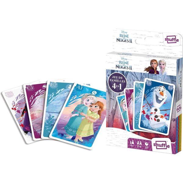 Frozen II Anna och Elsa kortspel (paket med 32) One Size Multico Multicolored One Size Multicoloured One Size