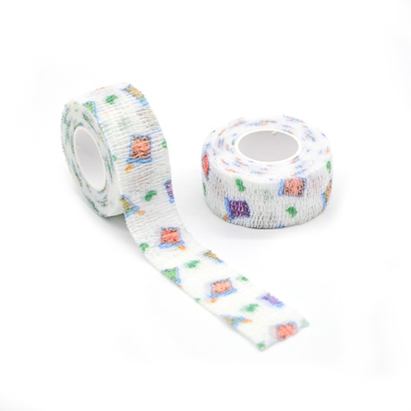 Fingerbandasje tegneserie anti-hjelpemiddel selvklebende bandasje håndbok tape milk tea 2.5CM*4M