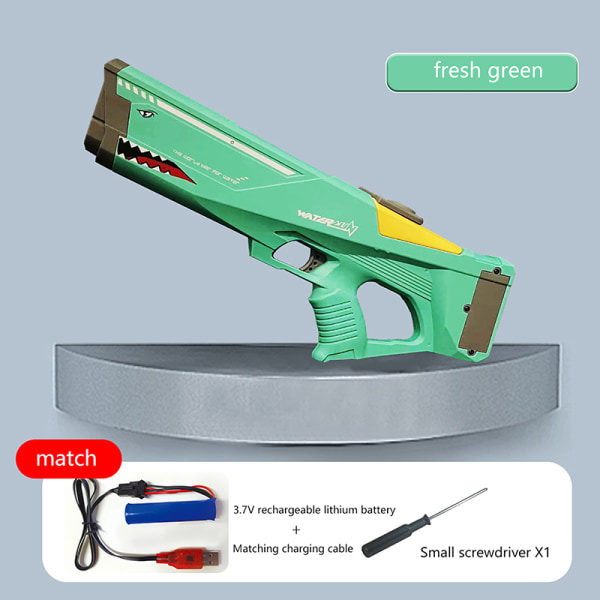 Elektrisk vattenpistol med stor kapacitet och lång räckvidd, högtrycksmodell, grön, one size green one size