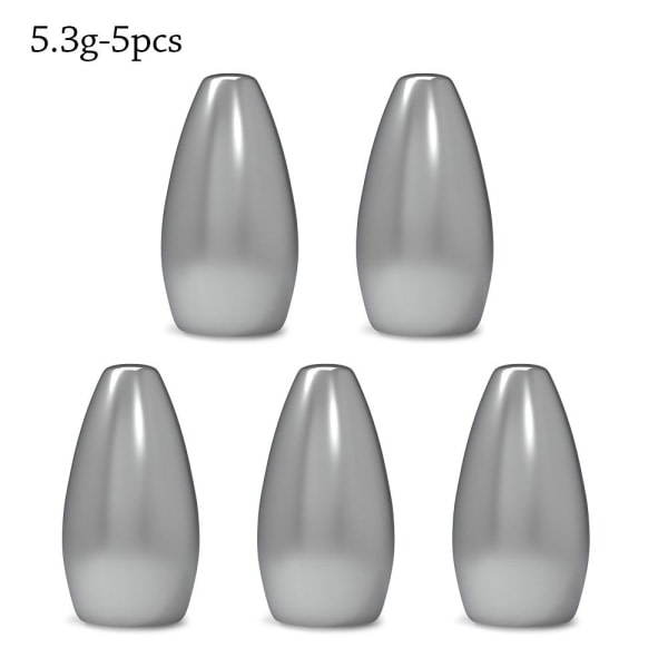 1/2/5 stk Fiske Tungsten Sænkevægt 5.3G-5PCS 5.3G-5PCS