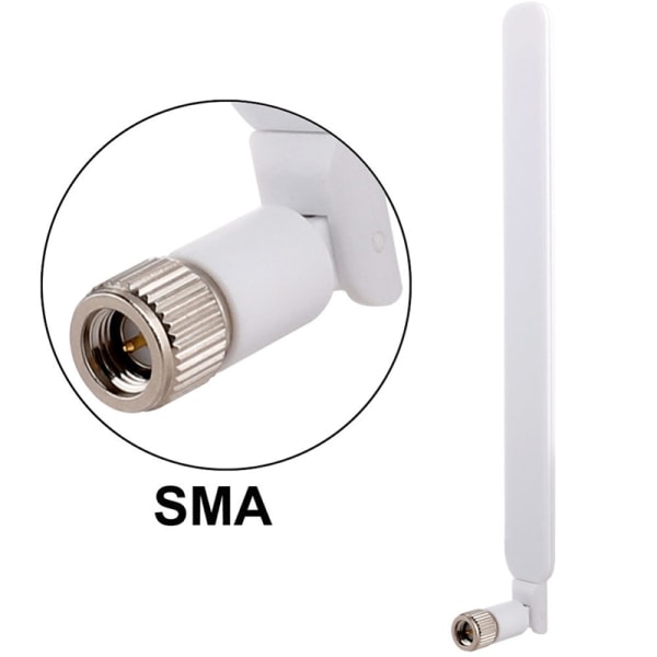 2st/lot 4G-antenn 10dBi SMA Hane 700-2700MHz för 4G LTE-väg White White