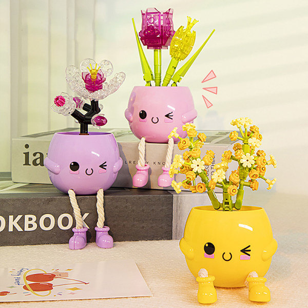 Blommor Buketter Blommor Med Vas 3D Modell Heminredning Bui C one size C one size