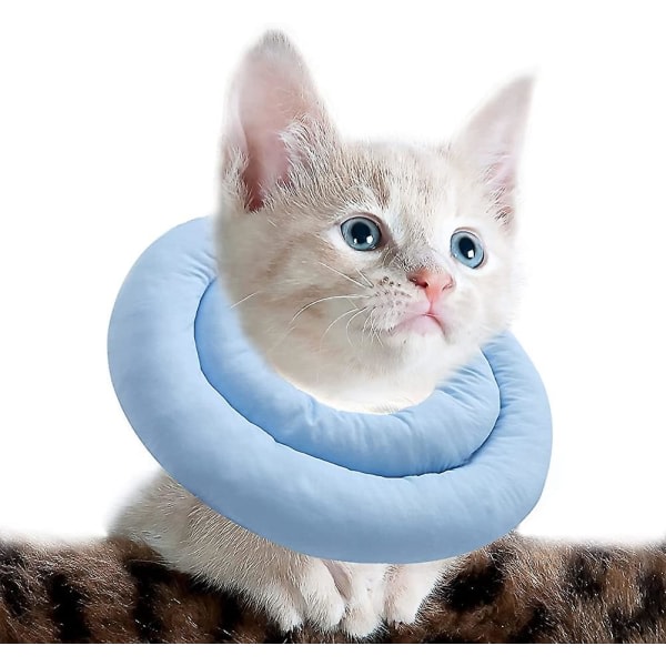 Cat Cone krage med justerbar hals. Mjuk kattåterställningshalsband for antislick