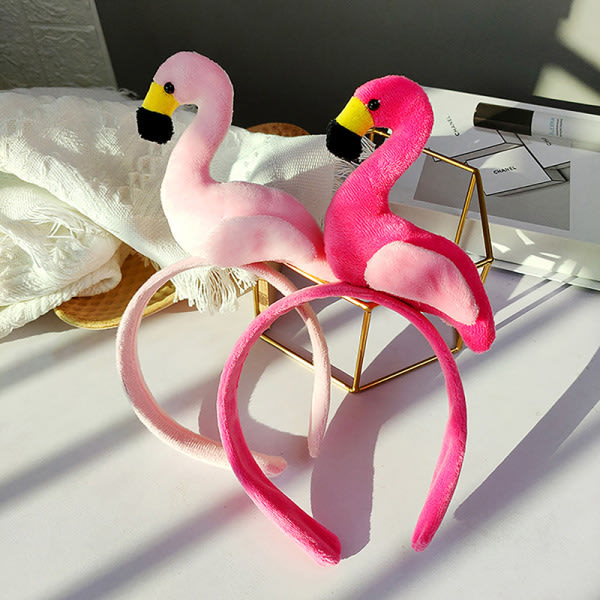 Flamingo Pannbånd Kostyme Dyre Hodeplagg Barn Voksne Foto Rosa Rød