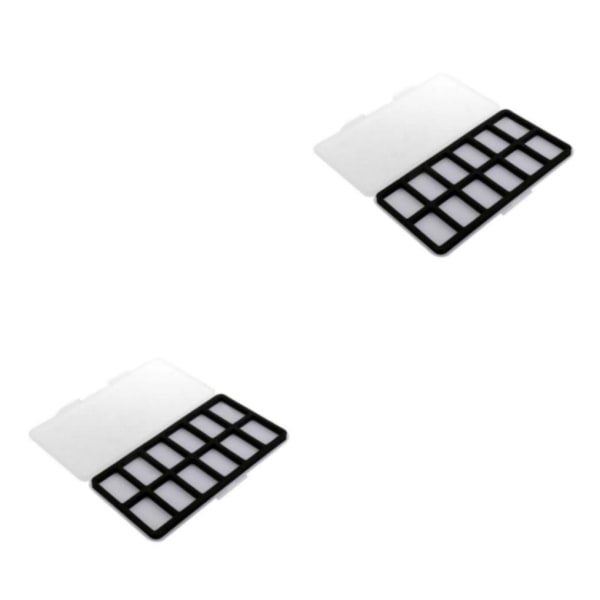 1/2/3 Flugfiskebox 12 Fack Skuminlägg Slim Flugask 2Set