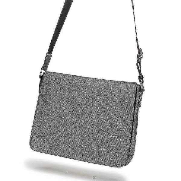 Læderbeklædt skuldertaske crossbody unisex null none