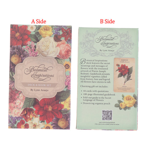 Botanisk blomma Oracle Card Tarot Botanisk inspiration Divina Multicolor i en one size