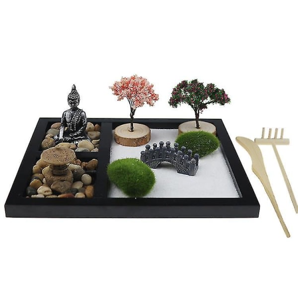 Zen Garden Kit - Zen Trädgårdstillbehör med bambuverktyg