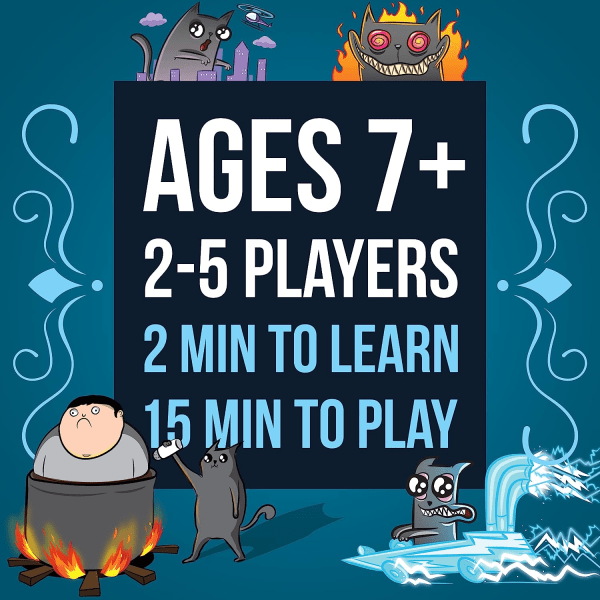 Recept för Disaster Deluxe-set av Exploding Kittens - Kortspel för vuxna, tonåringar och barn