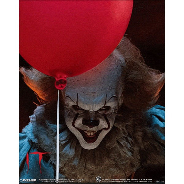 Det 3D Pennywise Print 25cm x 20cm Sort/Rød/Hvid