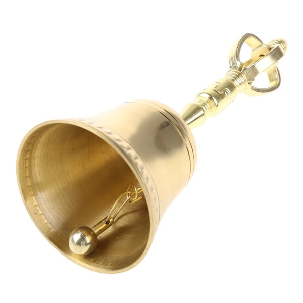 Nyhet Altar Star Mässing Hand Bell Häxkonst Tillbehör Triple Moon Ritual Mässingsklockor Altar Propeller Ornament för fest