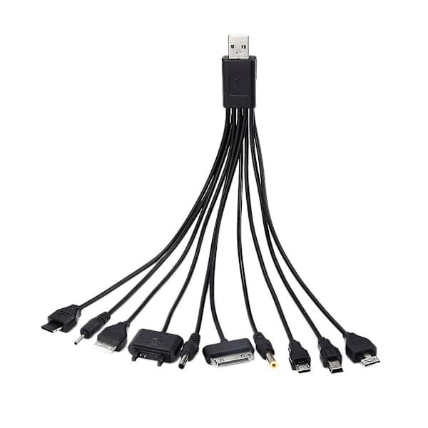 1 pc 10-in-1 Multifunctional Charger USB Cables for Ipod Motorola Nokia Samsung Lg Sony Ericsson Consumer Electronics Data Cables