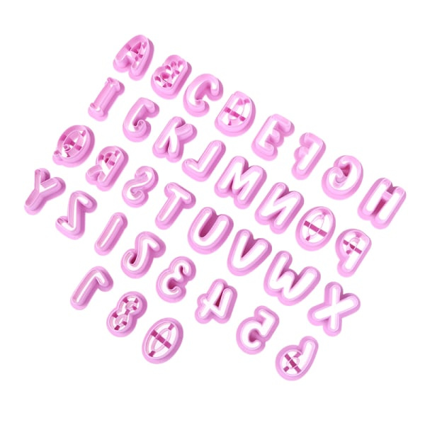 1 sæt plast digital bogstav form kageform DIY alfabet fondant