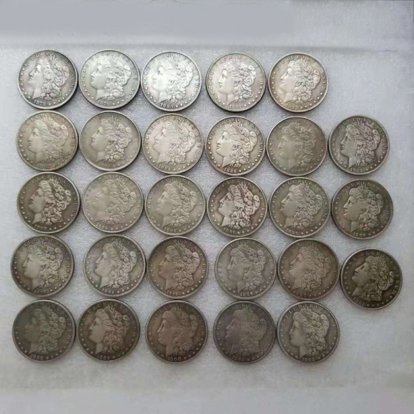 1. 1878-1887 USA Morgan Silver Dollar $1 mindemønt C 1 En størrelse 1 One size