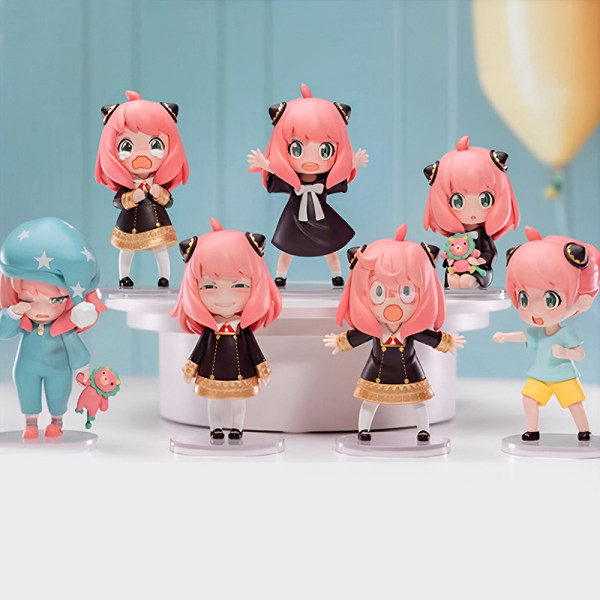 Popmart Spy X Family Anya Series Blind Box Leksaker e Figurer Dockor A7