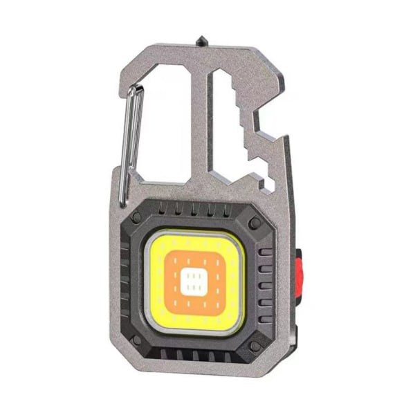 Pro Multifunktionel COB Arbejdslys LED Lommelygte USB Genopladelig Sort CDQ