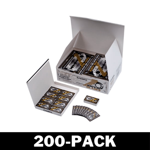 Dubbelrakblad Super Stainless Hög Kvalitet Rakblad 200-Pack 200-Pack
