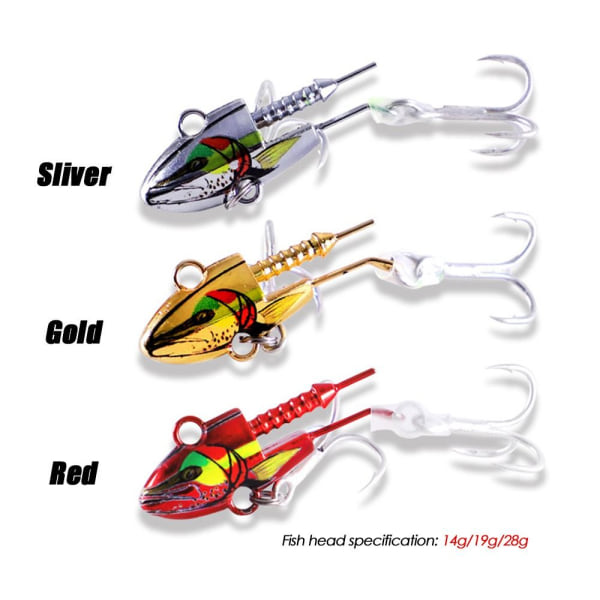 9cm/15g 11cm/25g Mjuk bas Beteshuvud Minnow Lure RED-28G Red-28g