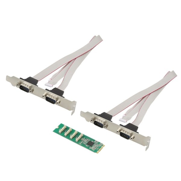 M.2 M-Key 4 serielle porte controllerkort M.2 M-Key til 4 x RS232 DB9 adapter