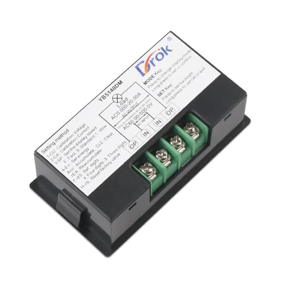 Digital panel wattmätare 220V AC 60V-500V 20A