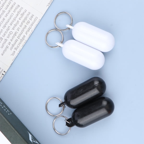 2 stk Båtkajak Flytende nøkkelring Flytende nøkkelring Float Keychai Svart onesize Black onesize