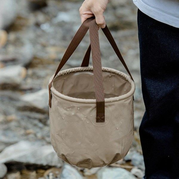 Foldbar Spand Fiske Vandtætte Spande Bærbar Foldbar Taske Opbevaring Udendørs qd best Army Green 20L